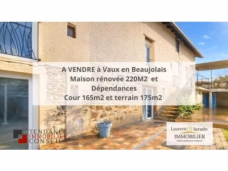 maison en pierre beaujolais-220m2 habitables -5 chambres -terra