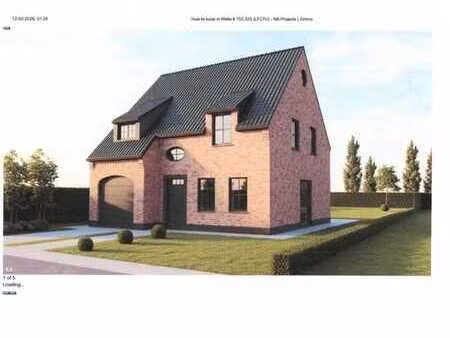 terrain avec projet de construction sous la loi breyne