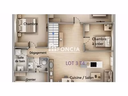 à vendre – appartement t4 – 101 m² – lent (01240)