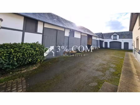 limite normandie / picardie : fermette à rénover avec grandes dépendances sur 1300 m² de t