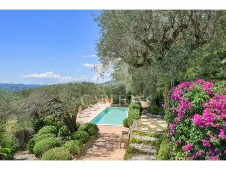 arrière-pays cannois - authentique villa provençale avec vue mer panoramique