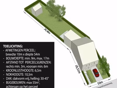 bouwgrond voor een halfopen bebouwing in nijlen