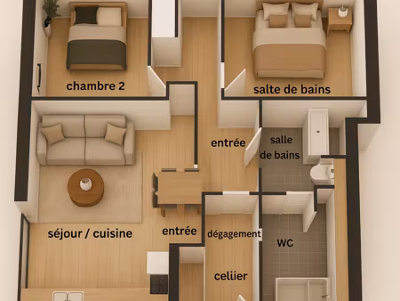 appartement de type 3 st andre de cubzac exclusivité fcpi