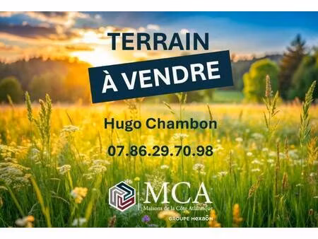 terrain constructible viabilisé à vendre