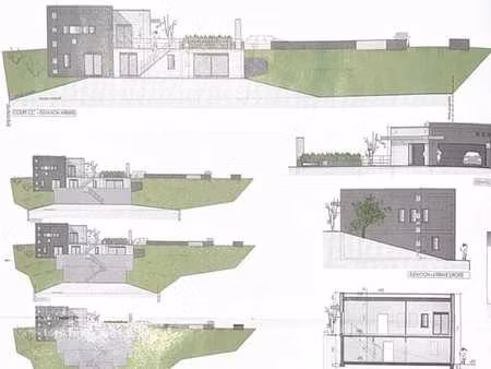 grand terrain avec projet accepté - 45m de façade !