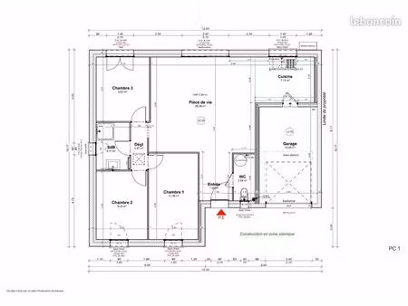 maison neuve 3 chambres plain pied