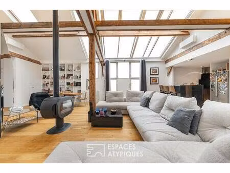 maison esprit loft avec terrasse