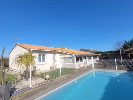 maison à vendre avec jardin et piscine