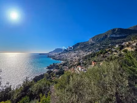 roquebrune-cap-martin  quartier hameau  sublime 4 pièces en rez-de-jardin  avec vue panora