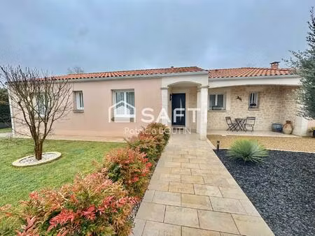 plain pied 4 chambres  double garage et jardin a chauray