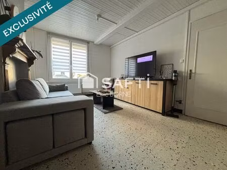 hallines   3 chambres   maison mitoyenne