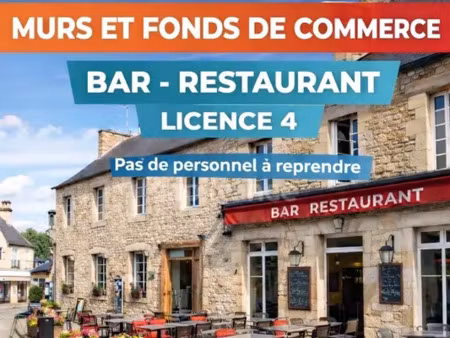 à vendre : bar-restaurant avec murs et fonds de commerce – licence iv – pleyben(29)