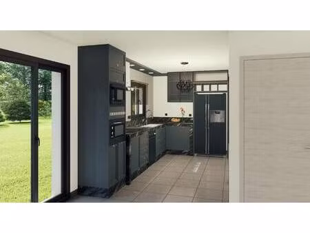 terrain avec maison neuve à vendre