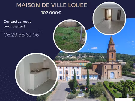 pompignan - maison t3 - vendu louée