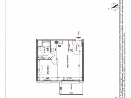 appartement 2 pièces 41 m²