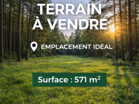 terrain 571m2 constructible - libre constructeur