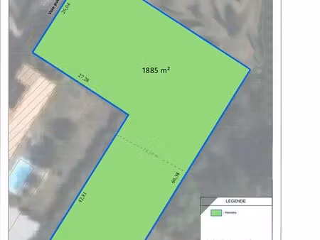 terrain à vendre 1885 m2 à saintes ville