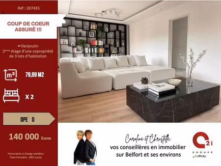 appartement 3 pièces - 88 m²