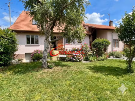 brunstatt  maison 110 m2 sol   4chambres  jardin  double ga