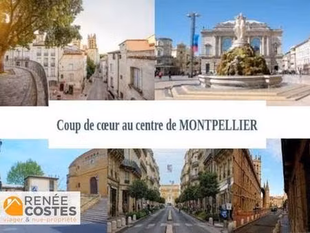 vente en nue propriété - f77-h78 ans - montpellier (34000)