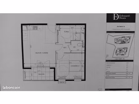 appartement 2 pièces 42 m²