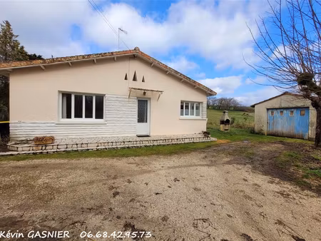 gardes le pontaroux (16320) : maison plain pied de 96m2 avec garage