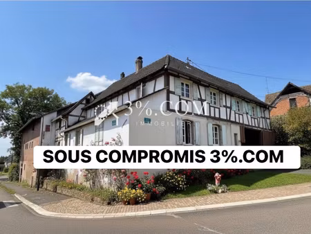 3%com corps de ferme avec dépendance à rénover au centre du