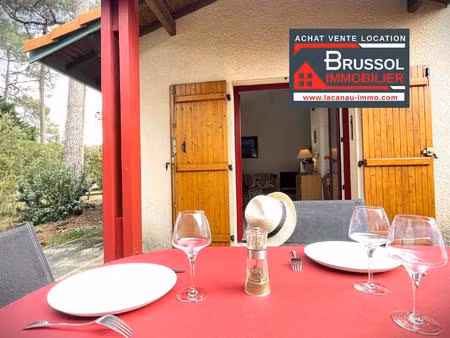 pavillon à vendre à lacanau-océan résidence avec piscine agence brussol