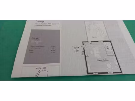 location appartement 1 pièce 36 m² à auray (56400)