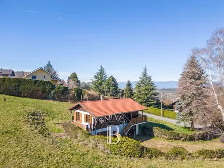 bons-en-chablais - chalet - terrain de 1 670 m² - 2 garages - 2 chambres