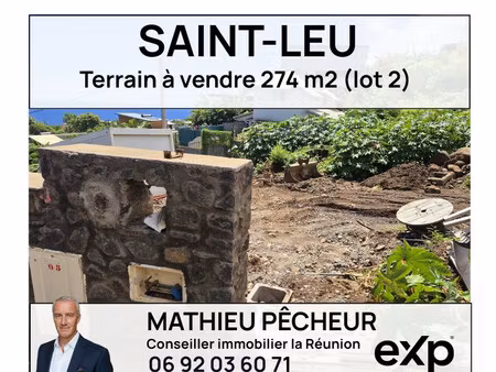 saint-leu-terrain à vendre 274 m2