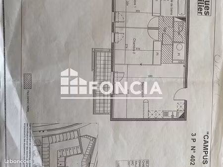 appartement 3 pièces 56 m²