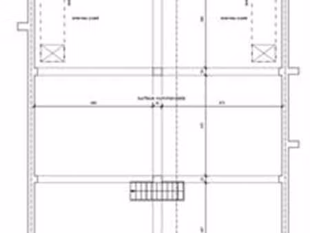 grand rez (commerce/atelier/garage) - +/- 350 m²