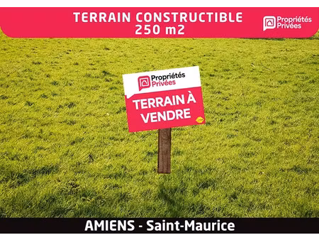 vente terrain 250 m² à amiens (80000)  77 000 €