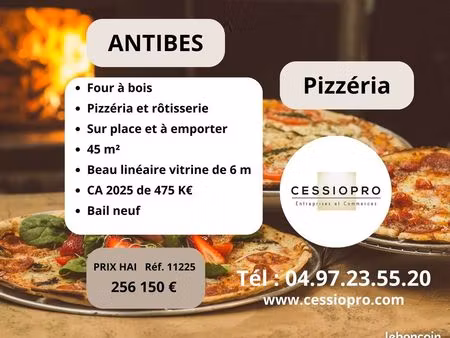 pizzéria 45 m² antibes