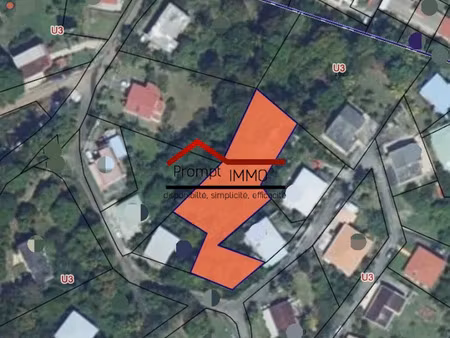 vente terrain 2006 m² à la trinite (97220)  159 000 €