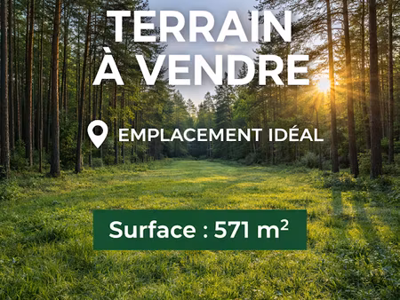 vente terrain 571 m² à la cadière-d'azur (83740)  295 000 €