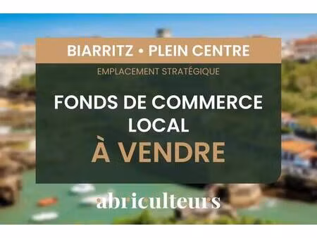 fonds de commerce - local - plein centre de biarritz - 100 m2
