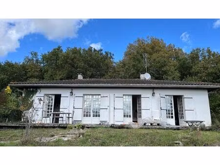 maison sur sous sol avec garnd terrain arboré