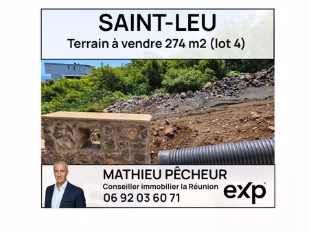 saint-leu-terrain constructible 274 m2 (lot 4)