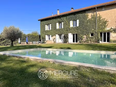 civrieux en dombes – ancienne ferme avec parc et piscine