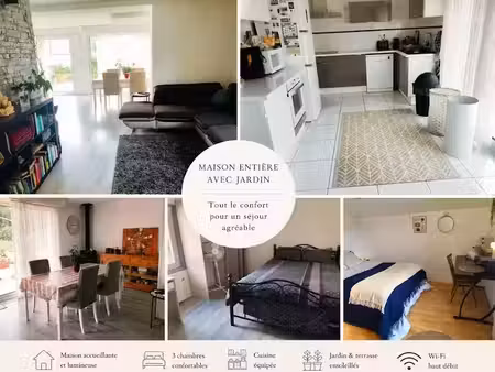 location meublée maison 5 pièces 106 m² à cholet (49300)  395 €