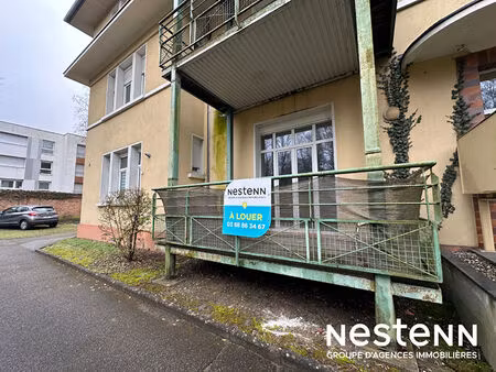 haguenau appartement 3 pièces de 70 m² en rez-de-chaussée surélevé