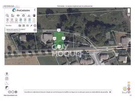 terrain 828 m² nancray