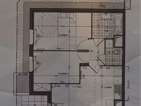 appartement t3 neuf avec jardinet + 2 parking sous-sol