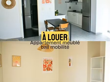 t3 appartement meublé 42 m² – rdc – bail mobilité - 10 min clermont-fd