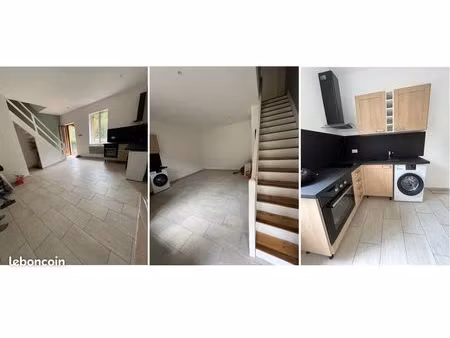 maison de ville t2 en duplex avec terrasse – face au pic de saint-romain-le-puy