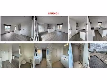 studio moderne  cuisine équipée  vue dégagée