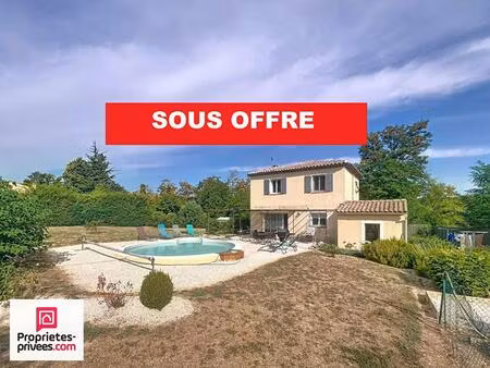 rians villa t4 avec piscine et accès au village à pied