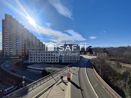 34000 quartier antigone appartement t3 au dernier étage avec vue sur le pic saint loup